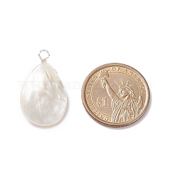 Natural Trochus Shell Copper Wire Pendants&nbsp;PALLOY-JF01656
