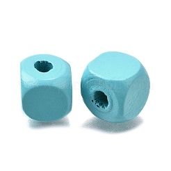 Spray Painted Wooden Beads&nbsp;WOOD-P021-01C-26