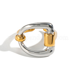 304 Stainless Steel Open Cuff Rings for Women&nbsp;QS2426-1
