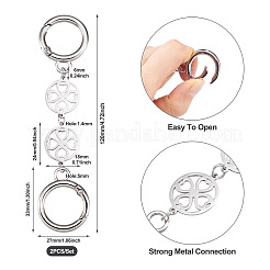 2Pcs 304 Stainless Steel Bag Extension Chains&nbsp;AJEW-TAC00013