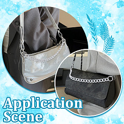 2Pcs Alloy Curban Purse Chains&nbsp;PURS-UN0001-13P