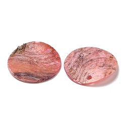 Spray Painted Natural Akoya Shell Pendants&nbsp;SHEL-F007-15B-14