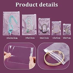 50Pcs 5 Styles PVC Resealable Bags&nbsp;ABAG-WR0001-10