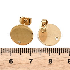 Ion Plating(IP) 304 Stainless Steel Stud Earring Findings&nbsp;STAS-P198-25-12mm-G