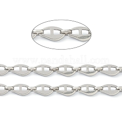 Tarnish Resistant 304 Stainless Steel Mariner Link Chains&nbsp;STAS-H145-08P