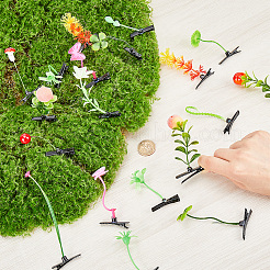 102pcs 17 style Bean Sprout Plastic Alligator Hair Clips&nbsp;PHAR-CP0001-21