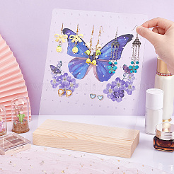Transparent Acrylic Earring Displays&nbsp;NDIS-WH0015-01D