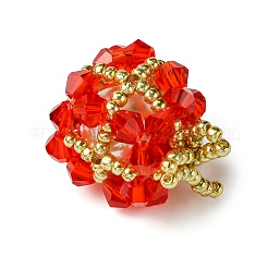 Christmas Seed Beads Beaded Charms&nbsp;PALLOY-MZ00299-01