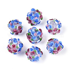 Handmade Lampwork Beads Strands&nbsp;LAMP-N021-015A-14