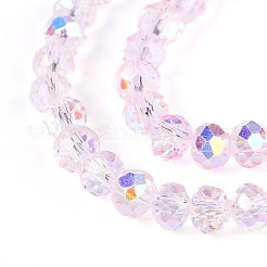 Transparent Glass Beads Strands&nbsp;EGLA-N016-4mm-04