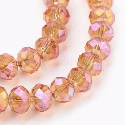 Electroplate Glass Beads Strands&nbsp;X-GLAA-K027-FR-A01