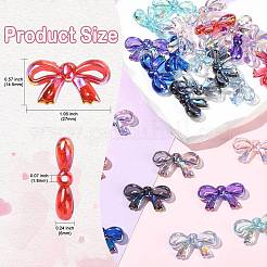 27Pcs 9 Colors UV Plating Transparent Acrylic Beads&nbsp;OACR-CJ0002-80