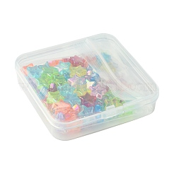 90Pcs 9 Colors Eco-Friendly Transparent Acrylic Beads&nbsp;TACR-FS0001-63