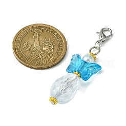Butterfly Transparent Acrylic Beads Pendants&nbsp;HJEW-JM00574
