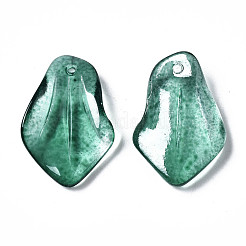 Spray Painted Glass Pendants&nbsp;GLAA-N042-002-C01