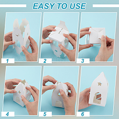 House Shaped Paper Gift Boxes with Visible Window&nbsp;CON-WH0088-90