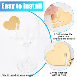Acrylic Wine Glass Charms&nbsp;DIY-WH20048-024B