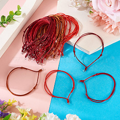 40Pcs 4 Colors Adjustable Nylon Cord Bracelets Making&nbsp;BJEW-TA00672