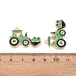 Saint Patrick's Day Alloy Enamel Pendants&nbsp;ENAM-T024-50A-G