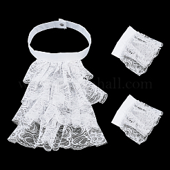 Polyester Detachable Flower Lace Collar Sets for Women&nbsp;DIY-WH0816-187A