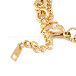 PVD Vacuum Plating 304 Stainless Steel Chain Multi-strand Bracelet&nbsp;STAS-P304-04G