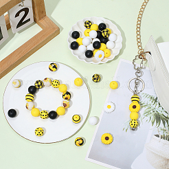 84Pcs Silicone Focal Beads&nbsp;SIL-BM0001-08