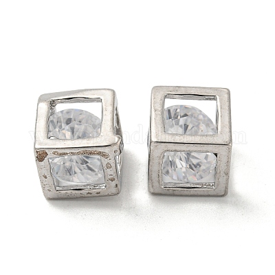 Brass Pave Cubic Zirconia Pendants&nbsp;KK-P250-21P-1