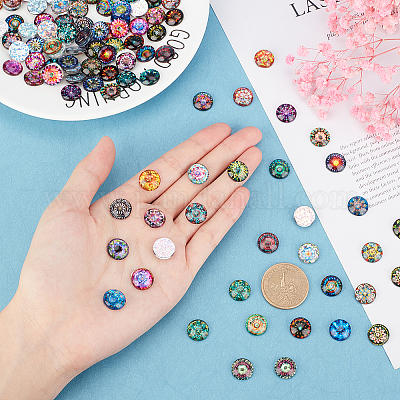 Glass Cabochons&nbsp;GLAA-WH0022-64A-1
