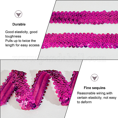 Plastic Paillette Elastic Beads&nbsp;PVC-OC0001-01H-1