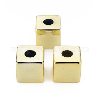 UV Plating Acrylic European Large Hole Beads&nbsp;X-PACR-T005-28C-1