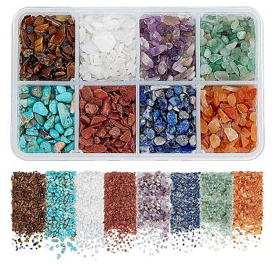 Box of mixed stones for jewelry deals making