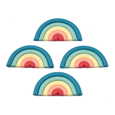 Handmade Polymer Clay Cabochons&nbsp;CLAY-N010-030-03-1