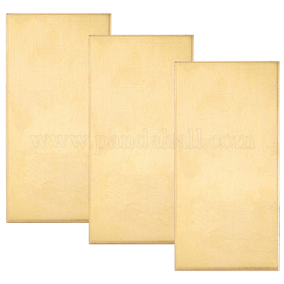 3Pcs 3 Styles Brass Sheet&nbsp;KK-SP0002-58-1