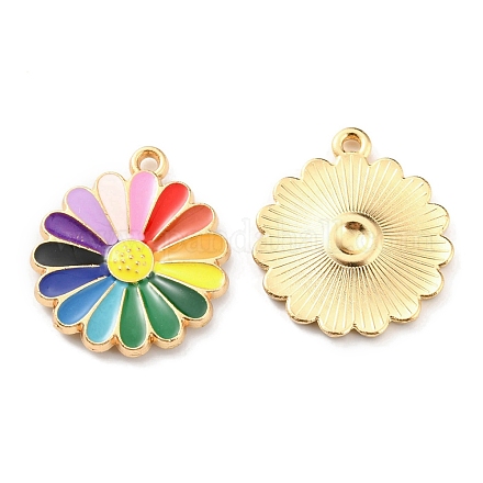 Alloy Enamel Pendants ENAM-D051-09G-1