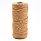 Cotton String Threads, Macrame Cord, Decorative String Threads, for DIY Crafts, Gift Wrapping and Jewelry Making, Goldenrod, 3mm, about 109.36 Yards(100m)/Roll.