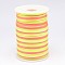 Segment Dyed Polyester Thread, Satin Rattail Cord, Colorful, 2mm, about 100yards/roll