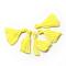 Handmade Polycotton(Polyester Cotton) Tassel Decorations, Pendant Decorations, Yellow, 29~35mm