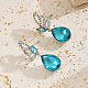 Elegant Alloy Butterfly with Teardrop Dangle Stud Earrings&nbsp;TF5032-3