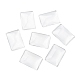 Transparent Rectangle Glass Cabochons&nbsp;GGLA-R025-25x18-4