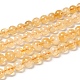 Natural Citrine Beads Strands&nbsp;G-O166-10-8mm-1
