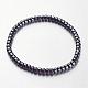 Non-magnetic Synthetic Hematite Beaded Stretch Bracelets&nbsp;BJEW-F228-01-1