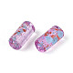 Picasso Transparent Glass Bugle Beads&nbsp;SEED-N010-02B-2