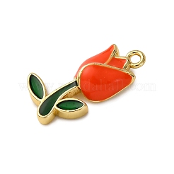 Brass Enamel Pendants&nbsp;KK-C119-19A-01