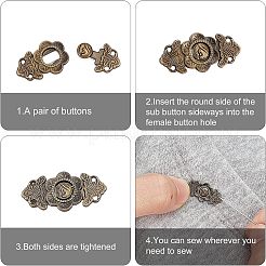 40 Sets 4 Colors Mini Alloy Belt Buckle&nbsp;DIY-FG0002-77