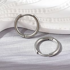 Tarnish Resistant 201 Stainless Steel Huggie Hoop Earrings&nbsp;EJEW-L250-01I-P