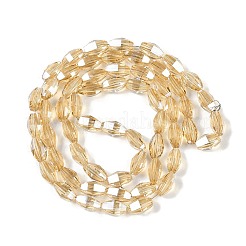 Electroplate Glass Beads Strands&nbsp;GLAA-Q101-03A-PL02