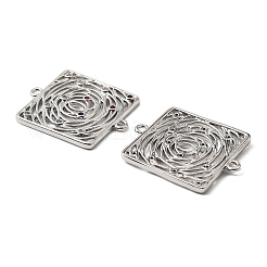 Brass Micro Pave Colorful Cubic Zirconia Hollow Connector Charms&nbsp;KK-K351-58C-P