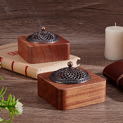 Square Wood Incense Burners&nbsp;AJEW-WH0696-503