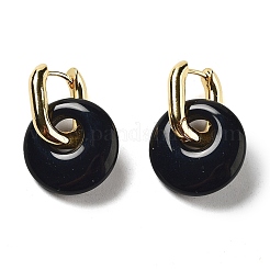 Rack Plating Brass Hoop Earrings&nbsp;EJEW-M248-01G-04