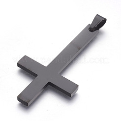304 Stainless Steel Saint Peter's Cross Big Pendants&nbsp;STAS-L218-04B